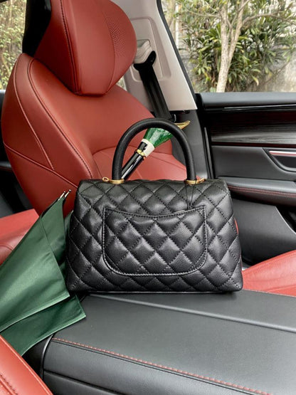 Leather Top Handle Bag