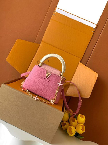 Leather Top Handle Bag