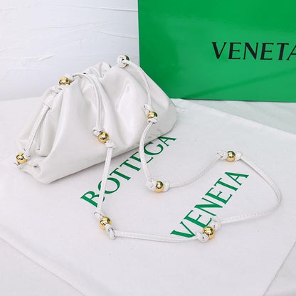 Modern Luxury Gold Leather Shoulder Bag