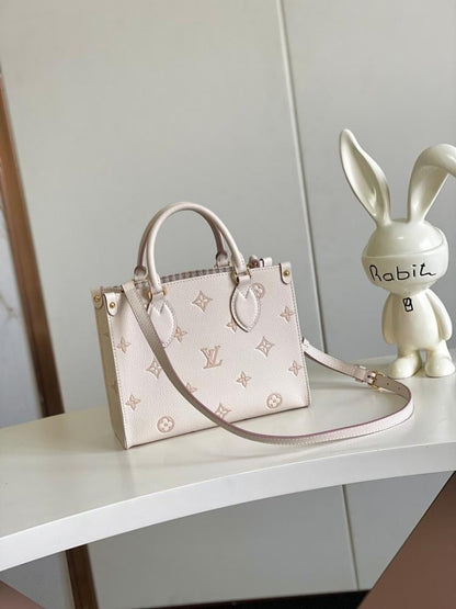 Modern Elegant Monogram Jacquard Shoulder Bag