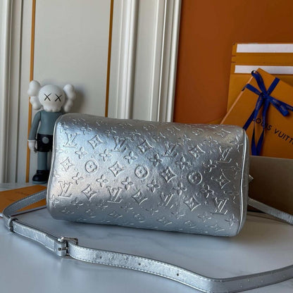 Speedy Bandouliere Monogram Calfskin Top Handle Bag