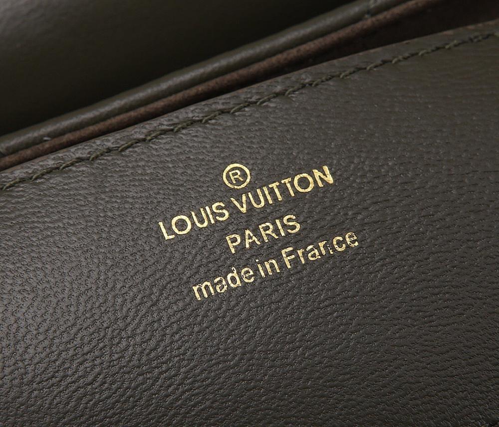 Modern Luxury Gold Embroidered Calfskin Shoulder Bag