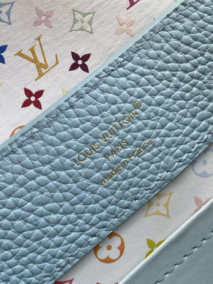 Capucines Mini in Sky Blue Taurillon
