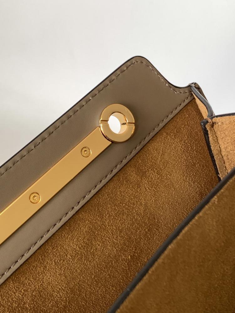 Gold Leather Shoulder Bag