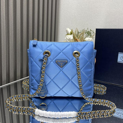 Quilted Nylon Crossbody Bag