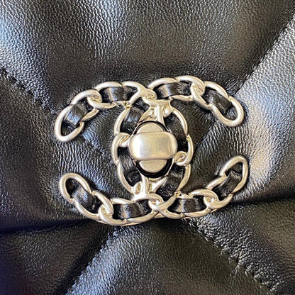 Silver Quilted Shoulder Bag