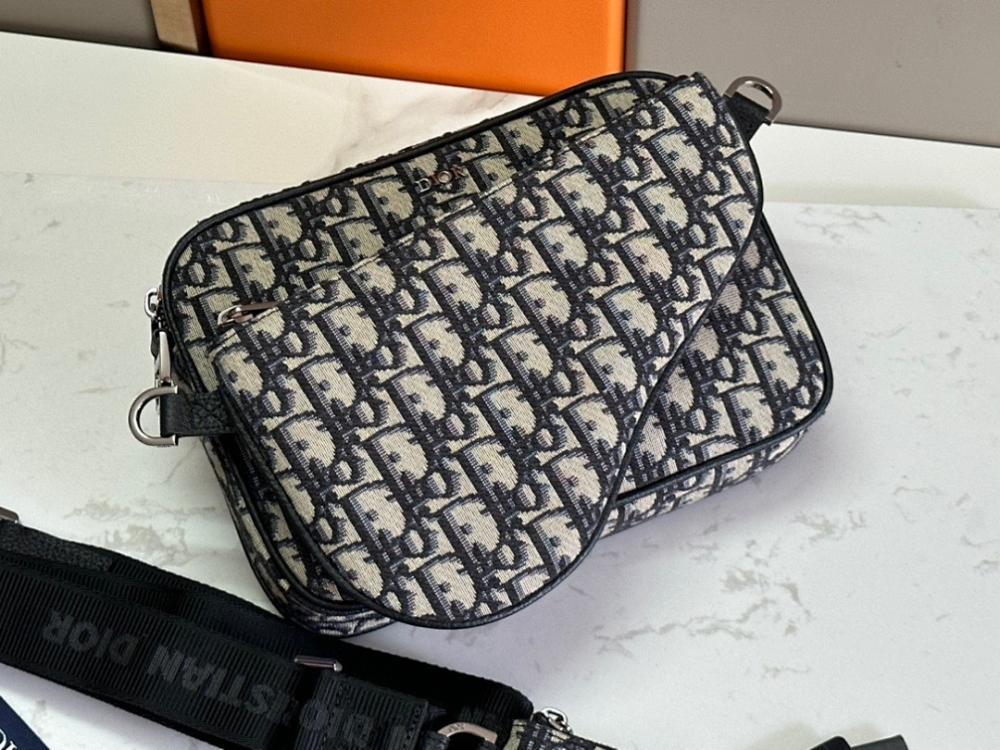Saddle Printed Jacquard Shoulder Bag
