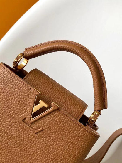 Monogram Leather Shoulder Bag