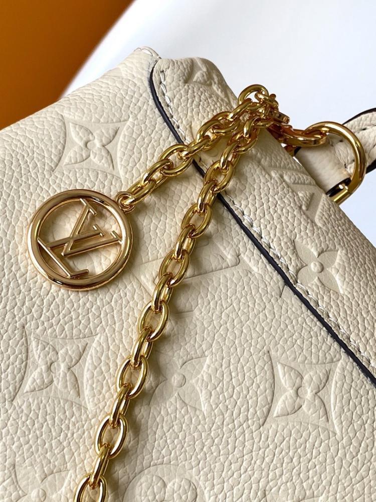 Classic Refined Monogram Leather Shoulder Bag