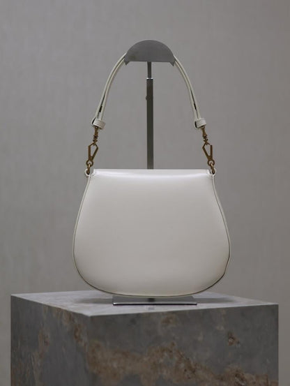 Elegant Refined Calfskin Shoulder Bag