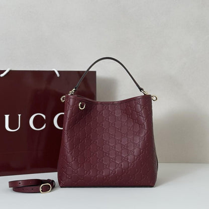 Leather Top Handle Bag
