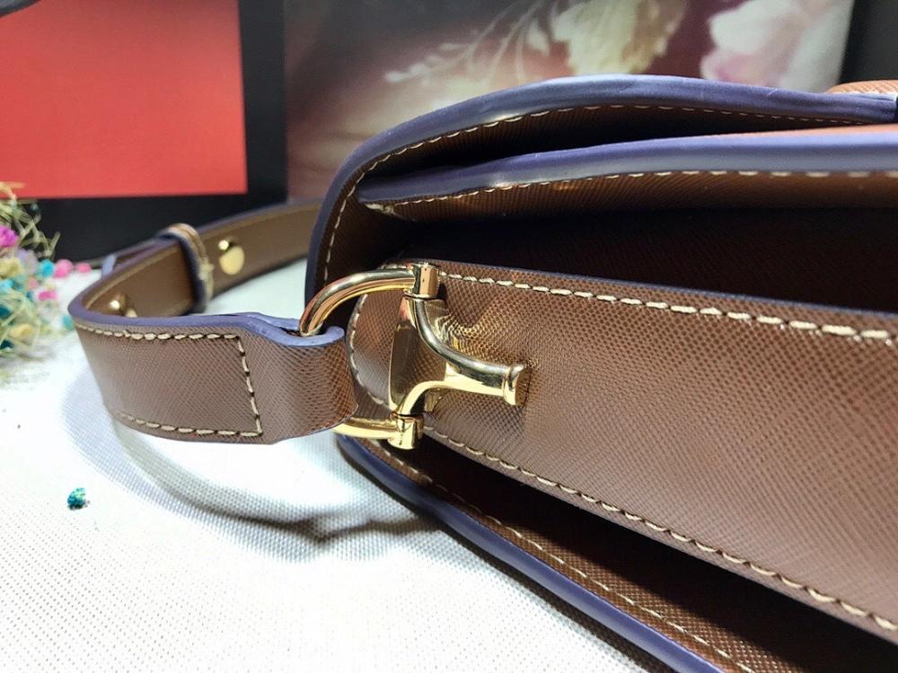Modern Italian-Inspired Brown Leather Crossbody Bag