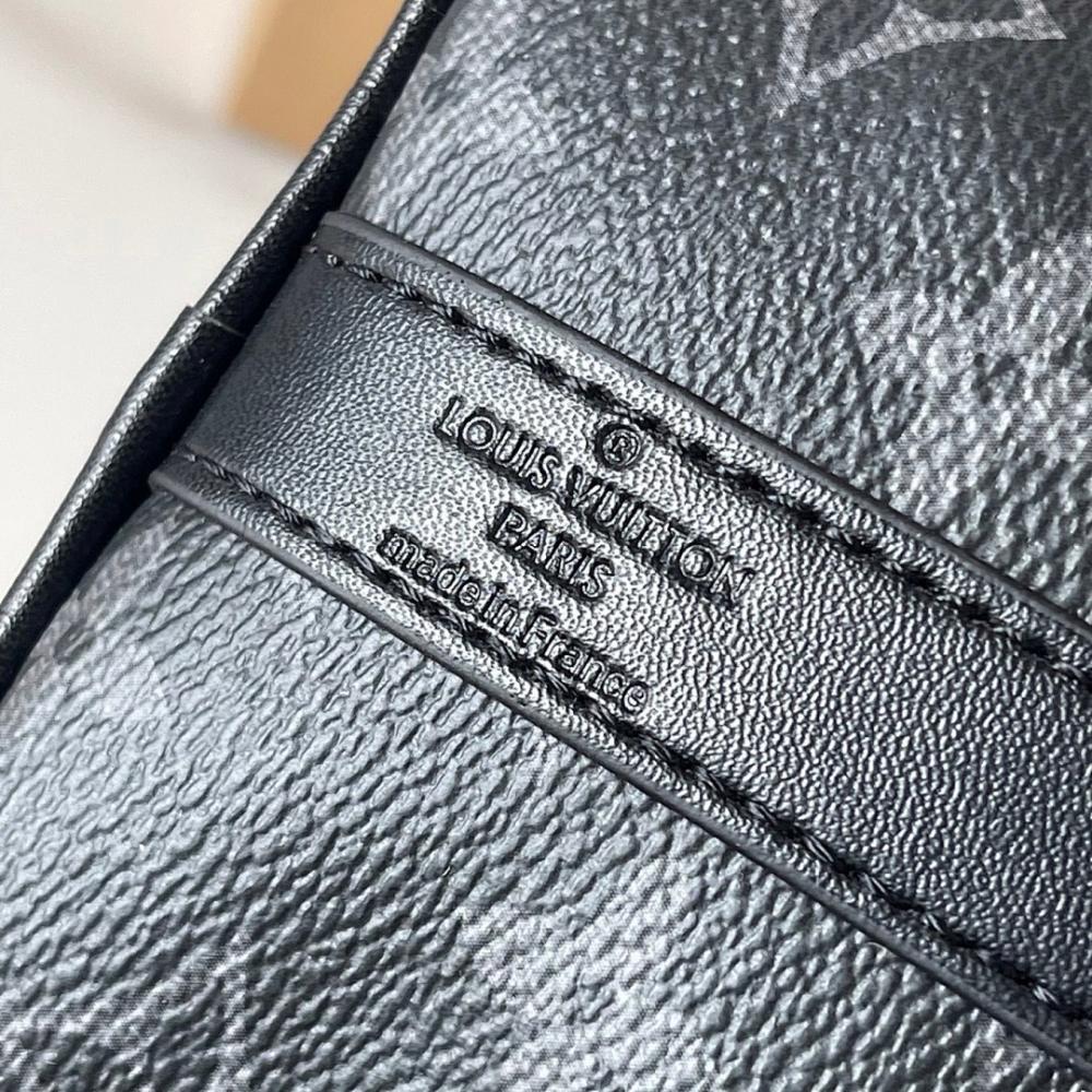 Keepall Monogram Leather Travel Bag