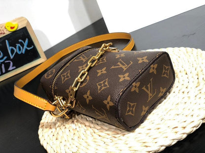 Modern Italian-Inspired Monogram Calfskin Bag