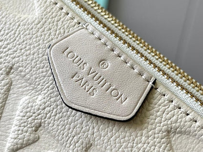 Elegant Refined Gold Monogram Jacquard Shoulder Bag