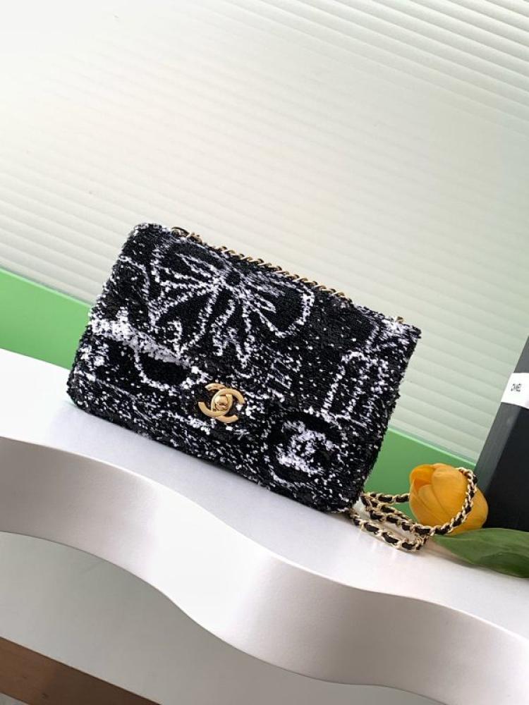 Embroidered Top Handle Bag