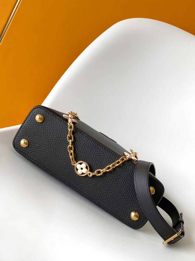 Studded Calfskin Shoulder Bag