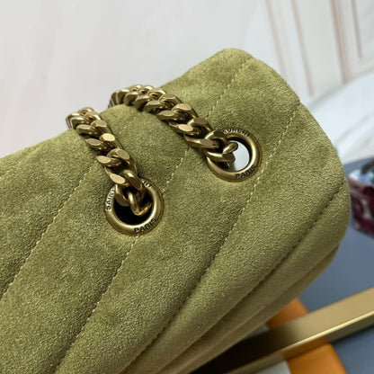 Gold Top Handle Bag