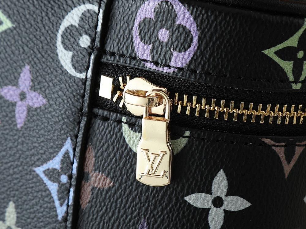 Modern Refined Monogram Leather Crossbody Bag