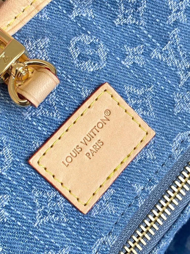 Neverfull Monogram Denim Top Handle Bag