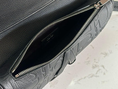 Elegant Stylish Grey Printed Leather Shoulder Bag