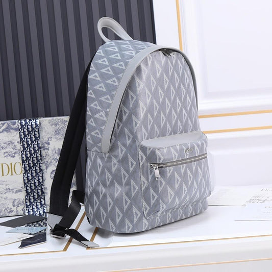 Italian-Inspired Luxury Black Quilted Calfskin Backpack
