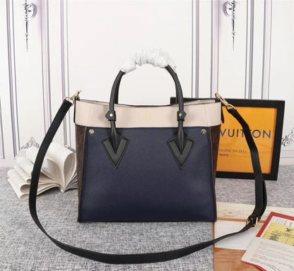 Classic Elegant Monogram Calfskin Shoulder Bag