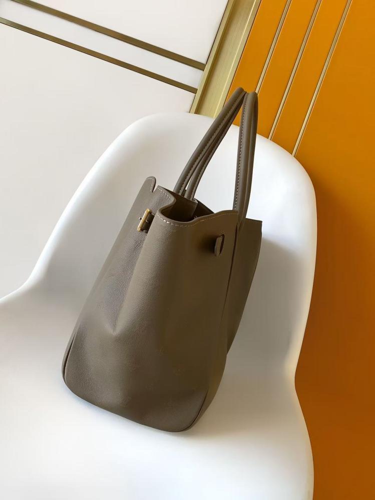 Gold Calfskin Top Handle Bag