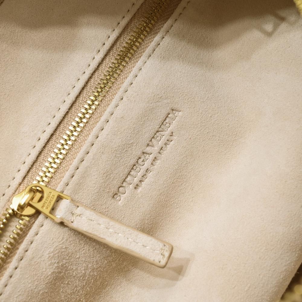 Woven Lambskin Top Handle Bag