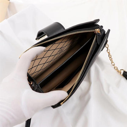 Modern Elegant Monogram Calfskin Top Handle Bag