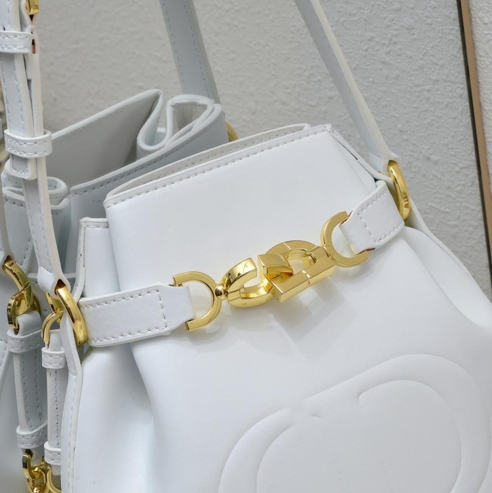 Modern Refined Calfskin Bucket Bag