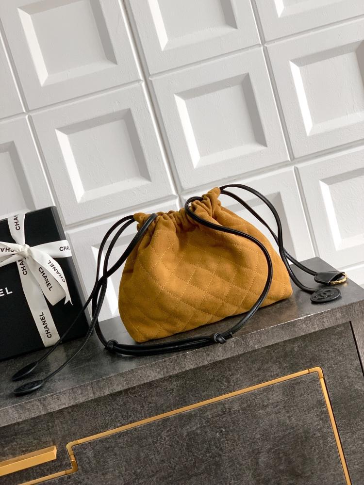Black Suede Top Handle Bag