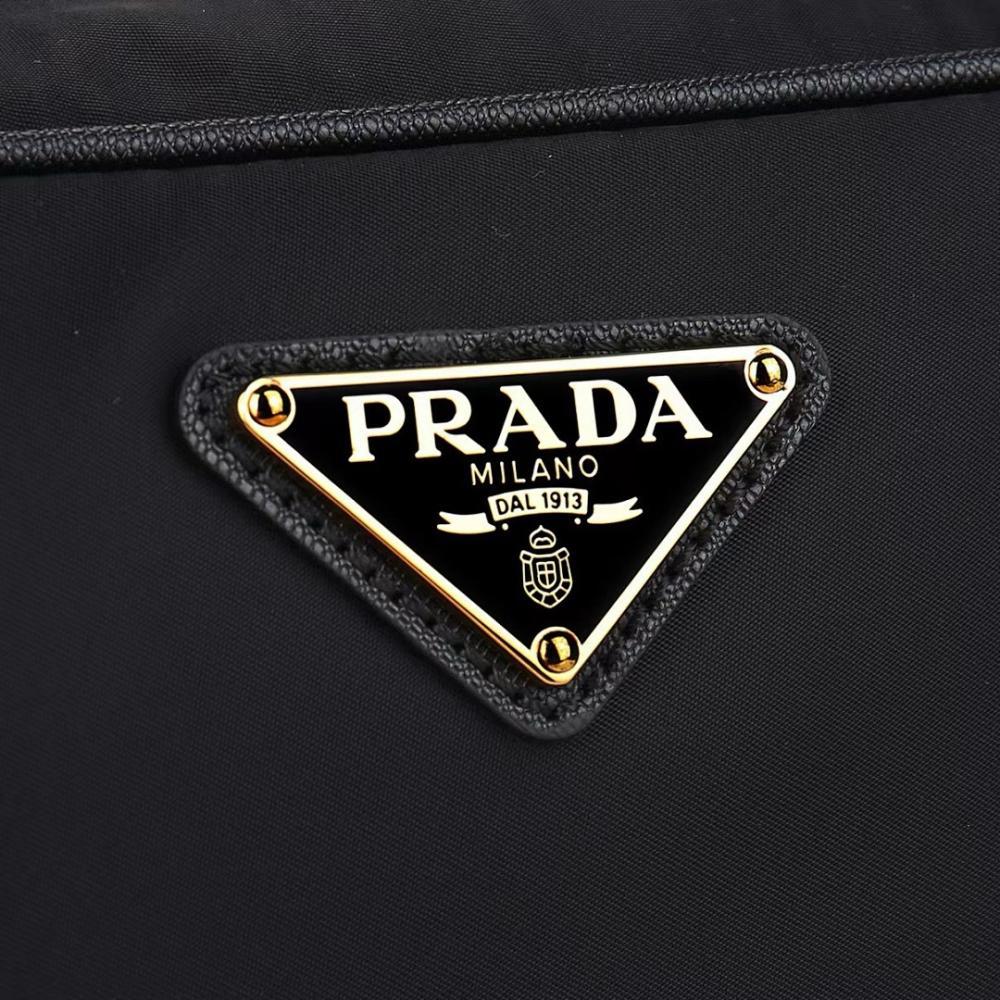 Classic Modern Gold Nylon Top Handle Bag