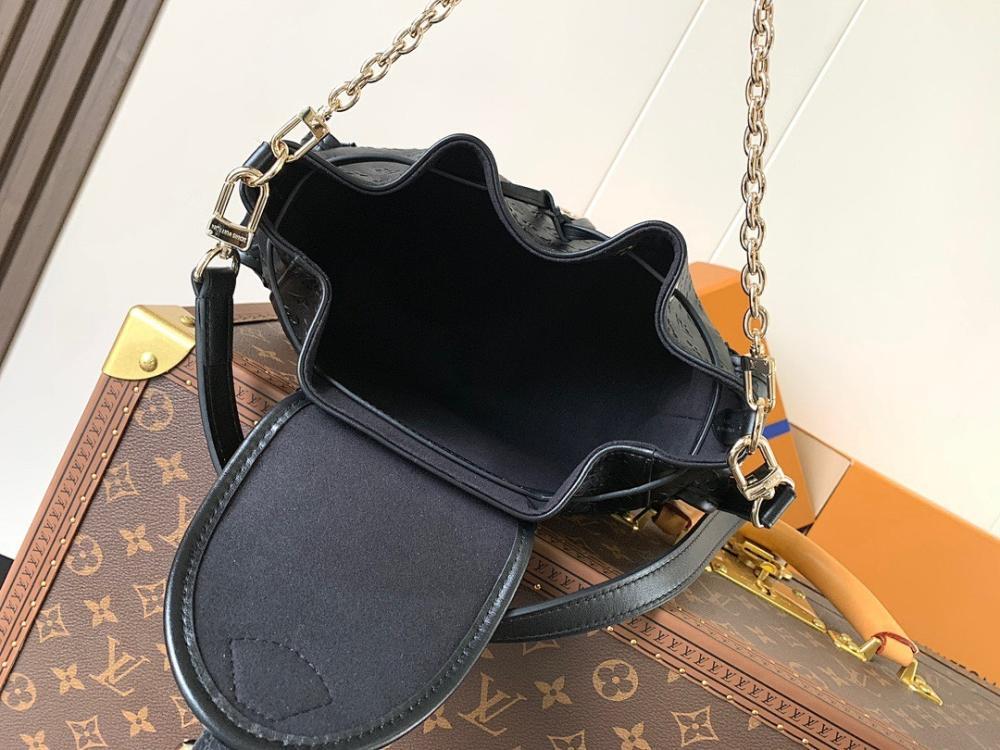 Italian-Inspired Stylish Monogram Calfskin Shoulder Bag