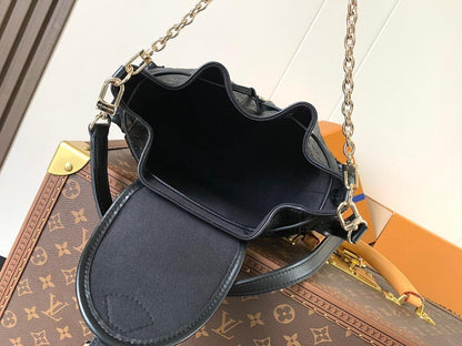 Italian-Inspired Stylish Monogram Calfskin Shoulder Bag