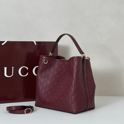 Leather Top Handle Bag