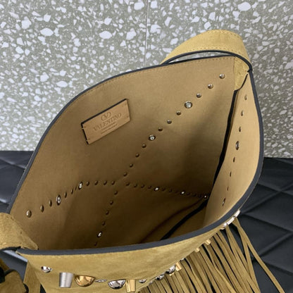 Studded Leather Crossbody Bag