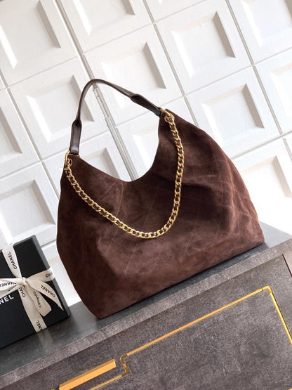 Suede Hobo Bag