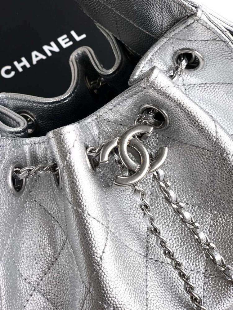 Silver Hobo Bag