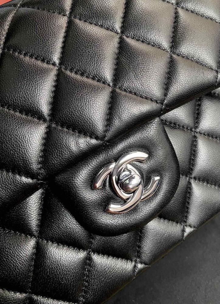 Lambskin Top Handle Bag