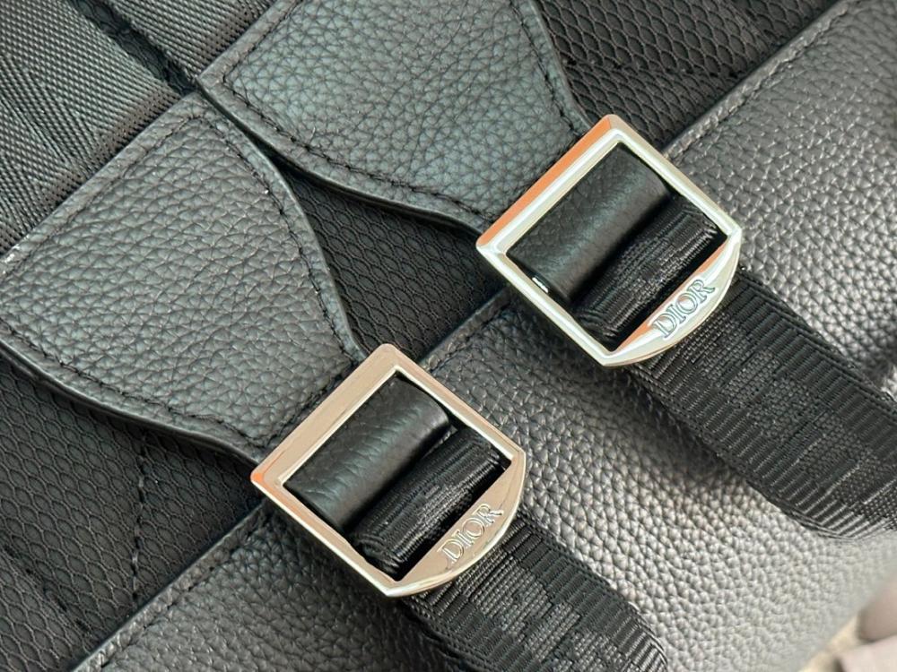 Italian-Inspired Luxury Black Calfskin Crossbody Bag