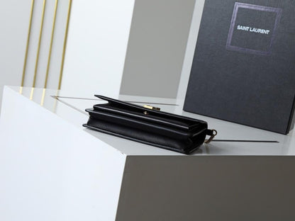 Modern Premium Gold Leather Shoulder Bag
