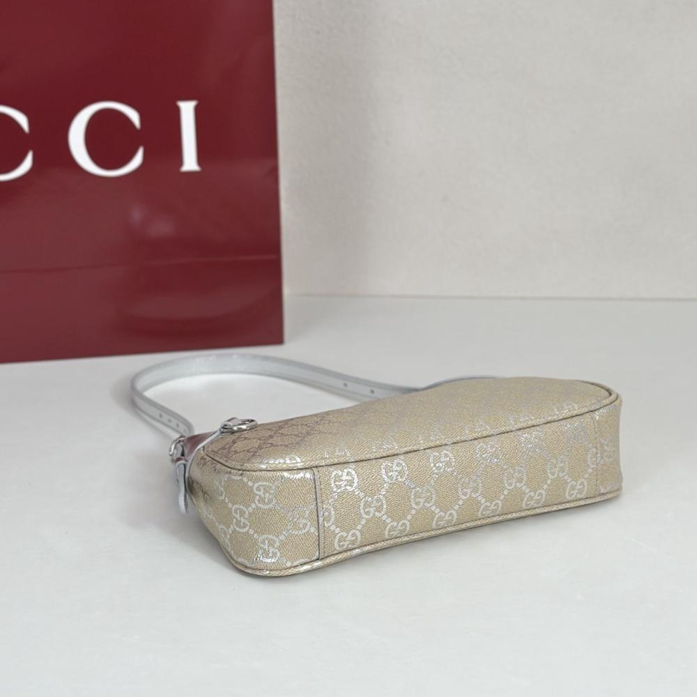 Silver Top Handle Bag
