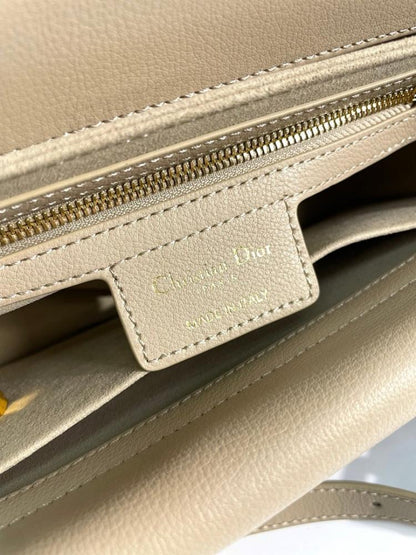 Modern White Leather Shoulder Bag