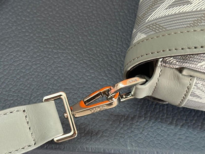 Luxury Stylish Grey Leather Shoulder Bag