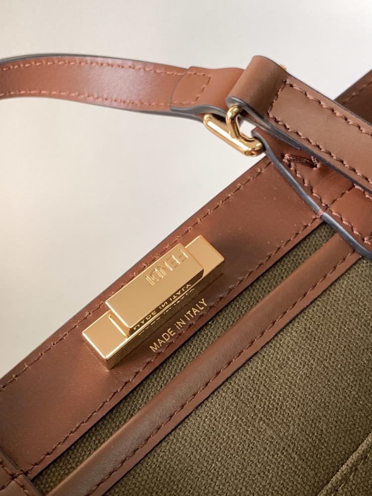 Embroidered Leather Tote Bag