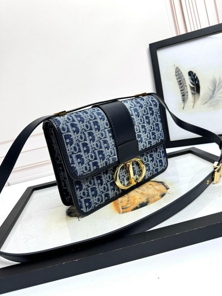 Luxury Stylish Blue Calfskin Shoulder Bag