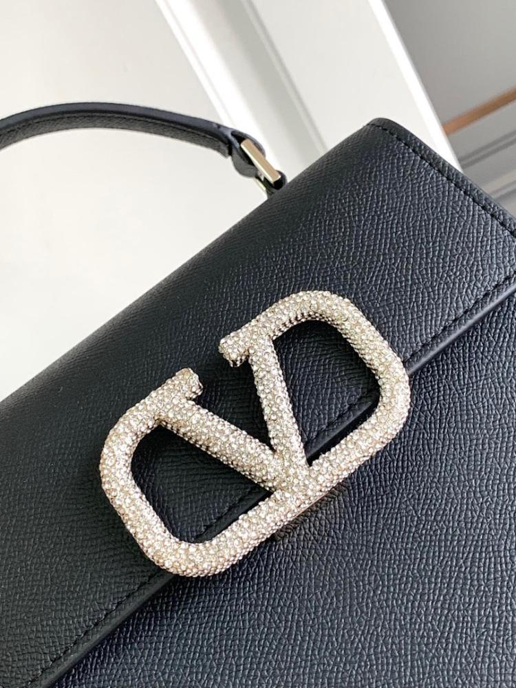 Stylish Crystal-Embellished Calfskin Shoulder Bag – Limited Edition