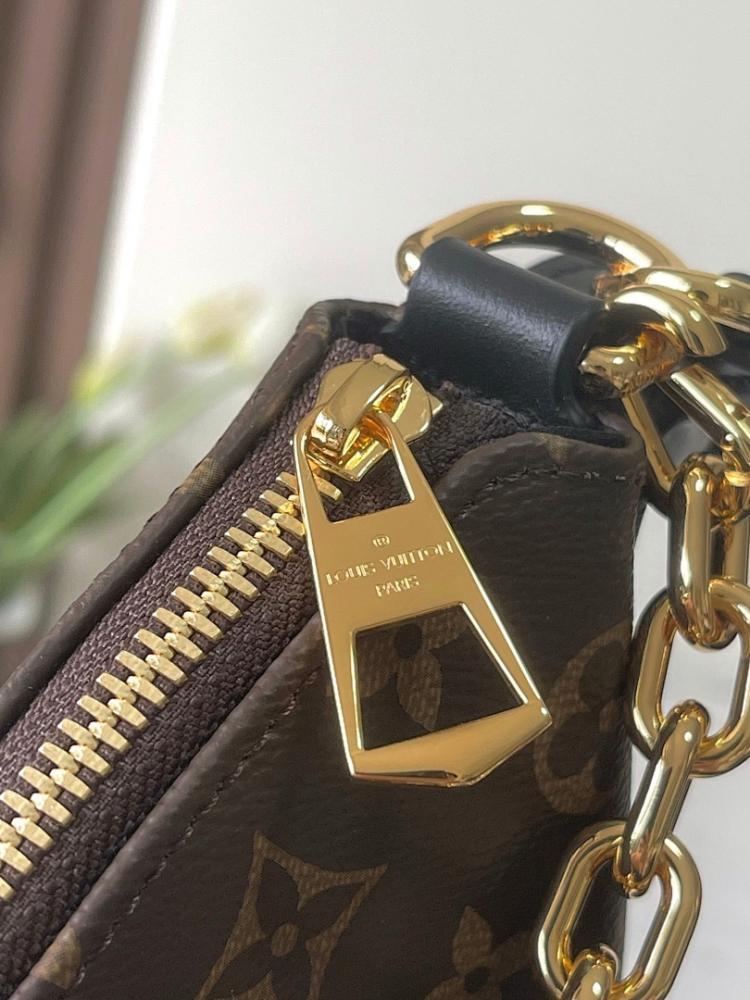 Classic Luxury Monogram Leather Shoulder Bag – Limited Edition