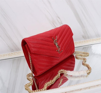 Italian-Inspired Luxury Calfskin Shoulder Bag